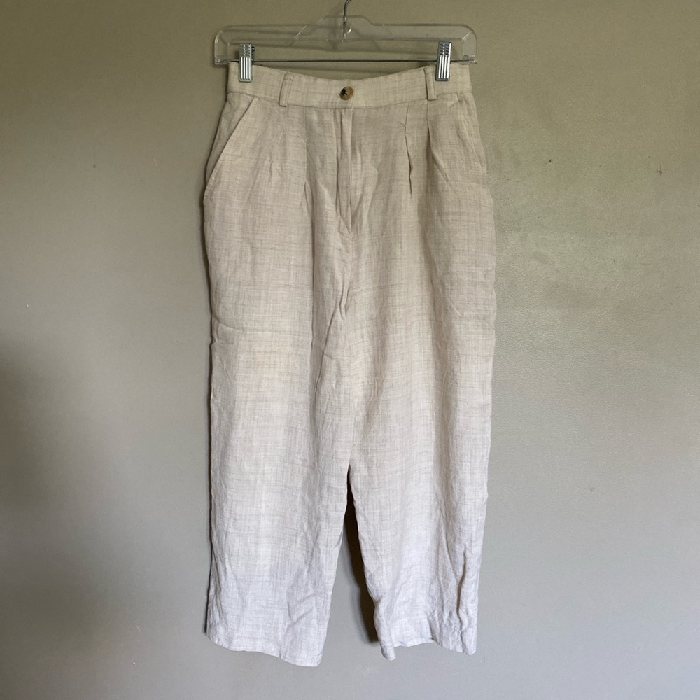 Evan Picone Linen Chinos